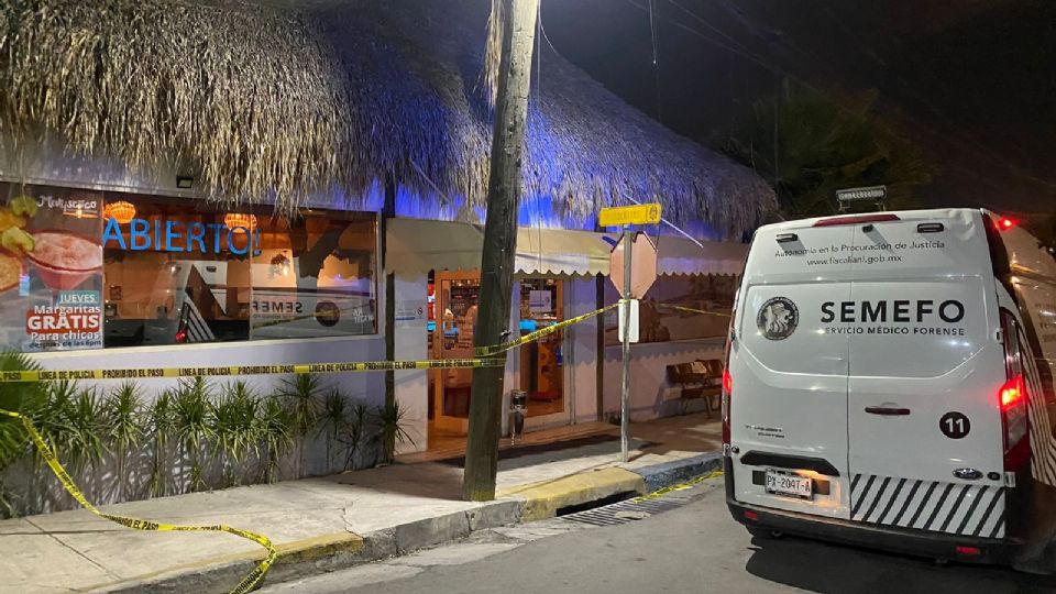 Restaurante donde fue asesinado un hombre en Monterrey.