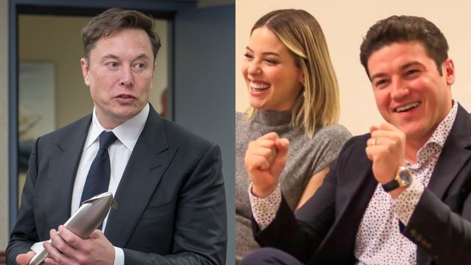 Elon Musk, Mariana Rodríguez y Samuel García.