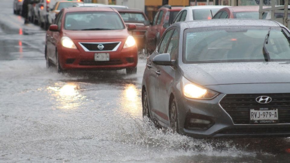 Lluvias en Monterrey.