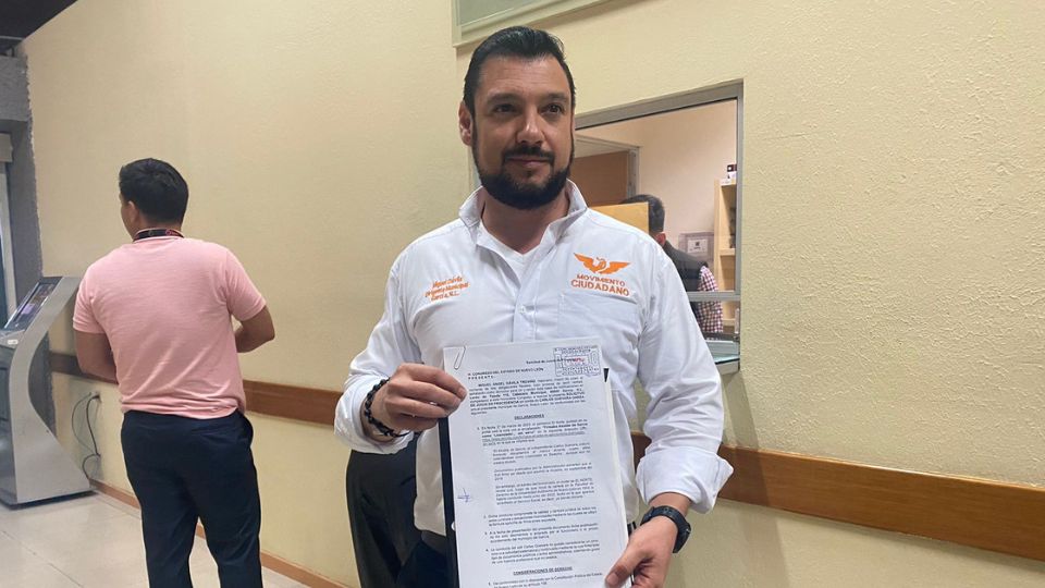 Miguel Ángel Dávila Treviño, coordinador de Movimiento Ciudadano en el municipio de García.