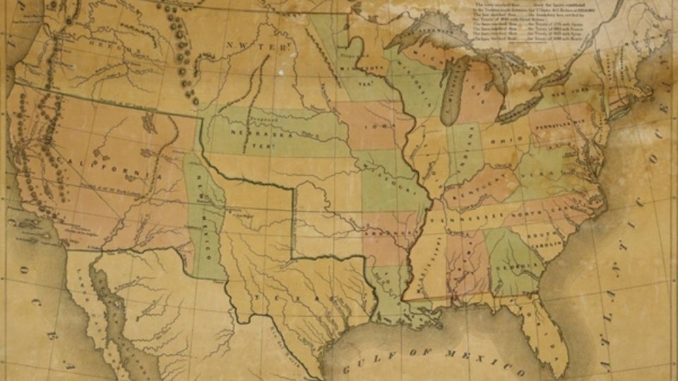 Mapa de los territorios que México perdió ante Estados Unidos | National Archives