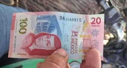 ¿Un fallo en la realidad? Aparece billete de ‘120 pesos’