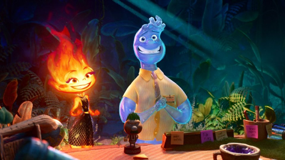 Fotografía cedida por Pixar, que muestra un fotograma de la nueva película Elemental.