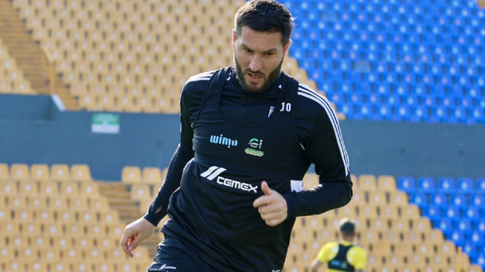 André-Pierre Gignac ha entrenado al parejo del equipo y estaría listo para el partido de este martes contra Orlando City, regresando como titular con Tigres