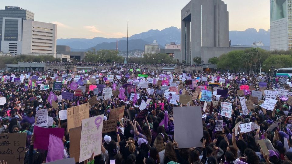 Marcha por el 8M en el 2022.