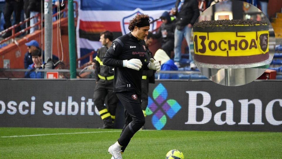 Una pastelería en Salerno creó un pastel de chocolate como homenaje a Guillermo Ochoa