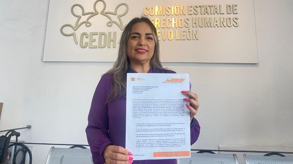 Presidenta del PRD en Nuevo León, Sylvia Elizondo.