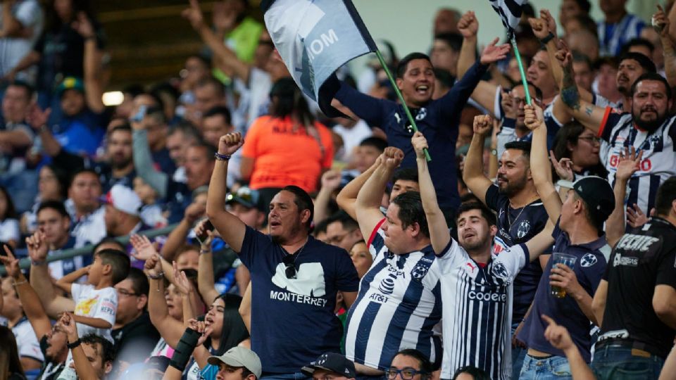 Afición de Rayados en el Estadio BBVA en la victoria 3-0 contra Bravos de Juárez, el fin de de semana anterior