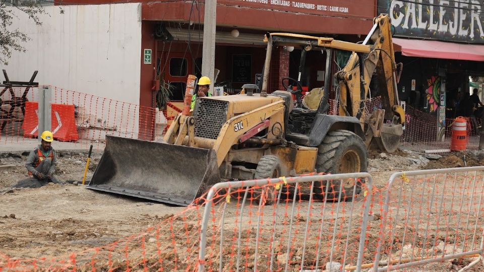 Obras de remodelación en San Pedro.