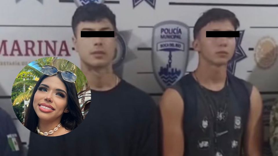 Detención de Naim Darrechi (izquierda)  y Diego (derecha). 