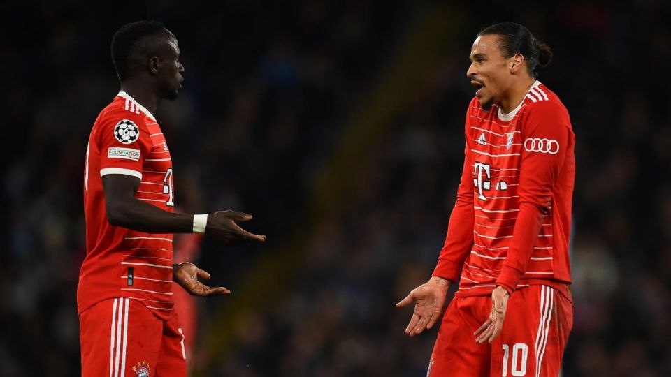 Sadio Mané y Leroy Sané discutieron sobre el campo en la derrota del Bayern Múnich contra el Manchester City en Champions League