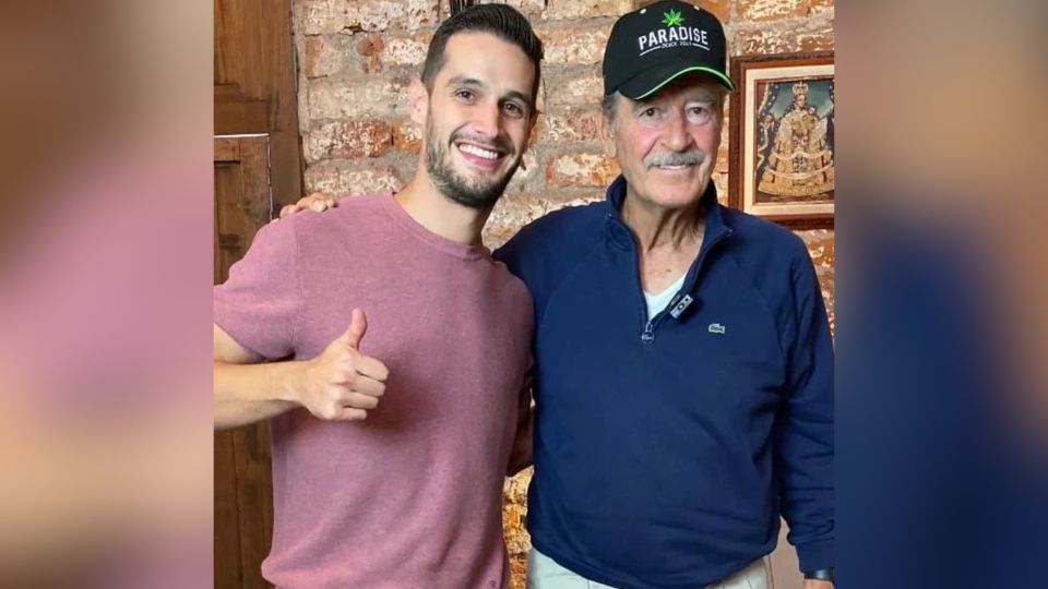 Adrián Marcelo junto a Vicente Fox (de izquierda a derecha) | Instagram / vicentefoxq
