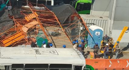 Colapsa estructura metálica en trabajos de la Línea 12 del Metro de CDMX