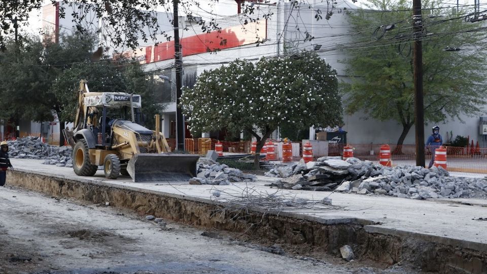 Trabajos de remodelación en San Pedro.