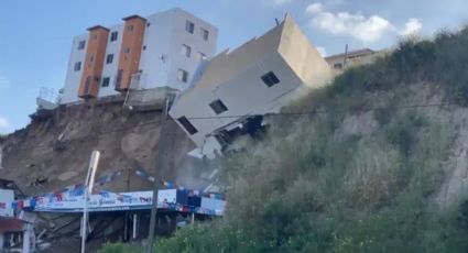 Colapsa edificio de departamentos en Tijuana