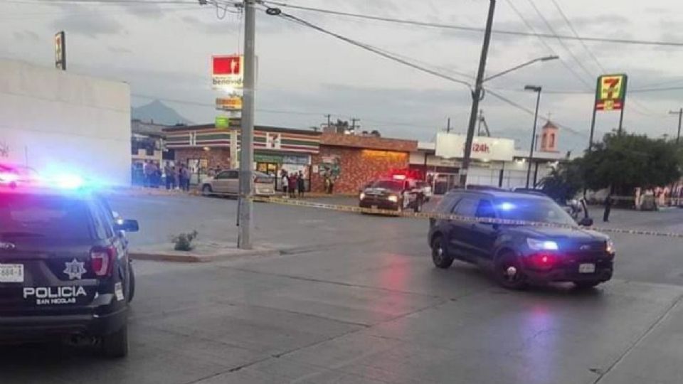 Zona acordonada en San Nicolás.