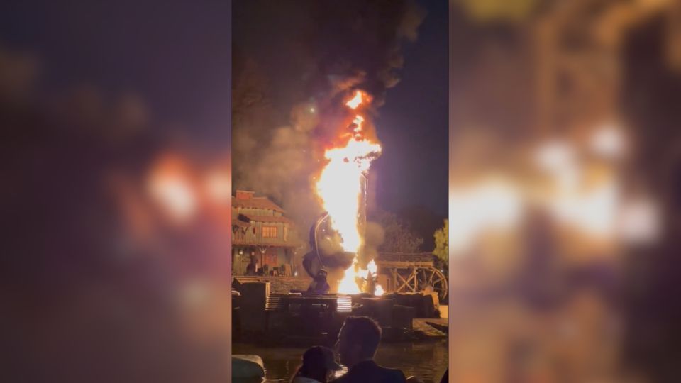 Dragón se enciende en Disneyland