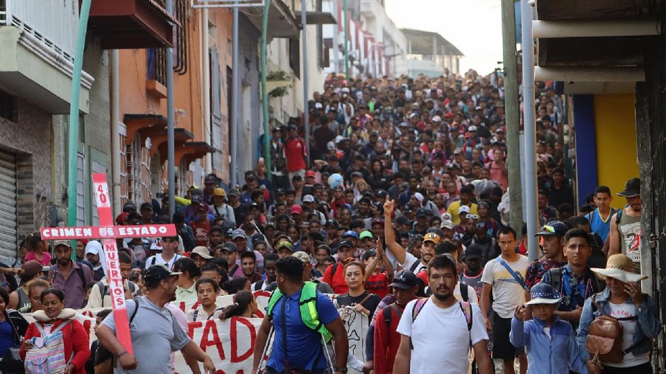 La caravana podría llegar a la Ciudad de México la próxima semana.