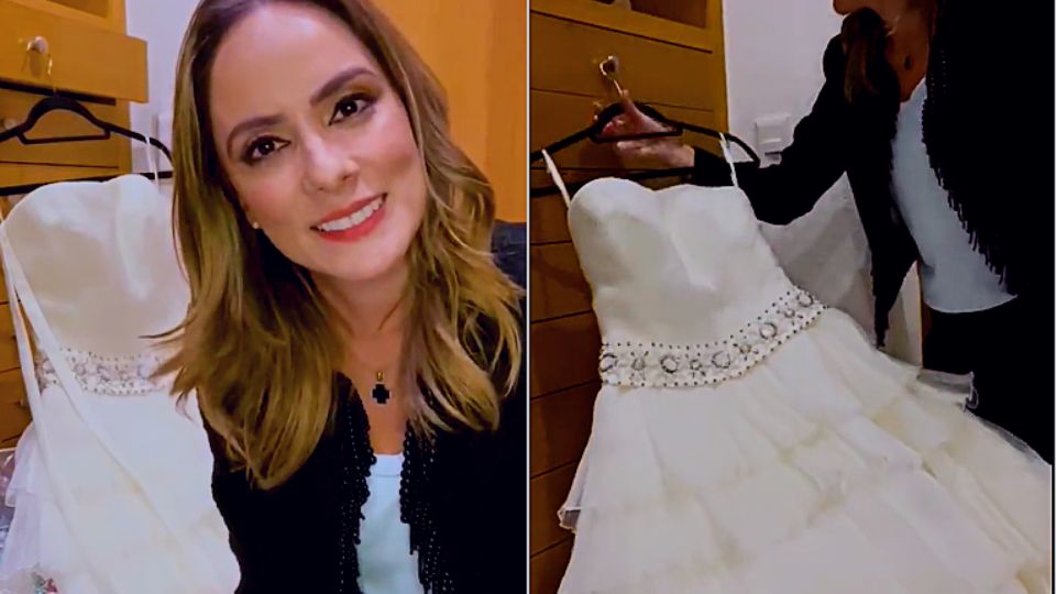 La conductora de noticias Christian Lara ofreció su vestido de novia a mujer, víctima de robo