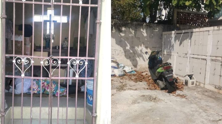 Sorprenden a pareja viviendo dentro de mausoleo; ¡lo habitaron por 9 meses!