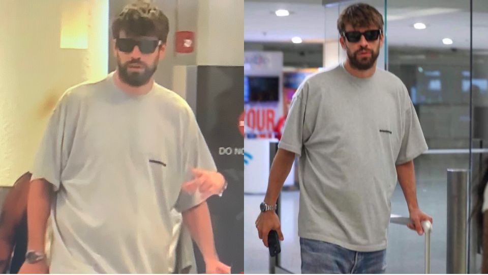 Gerard Piqué llegando a Miami