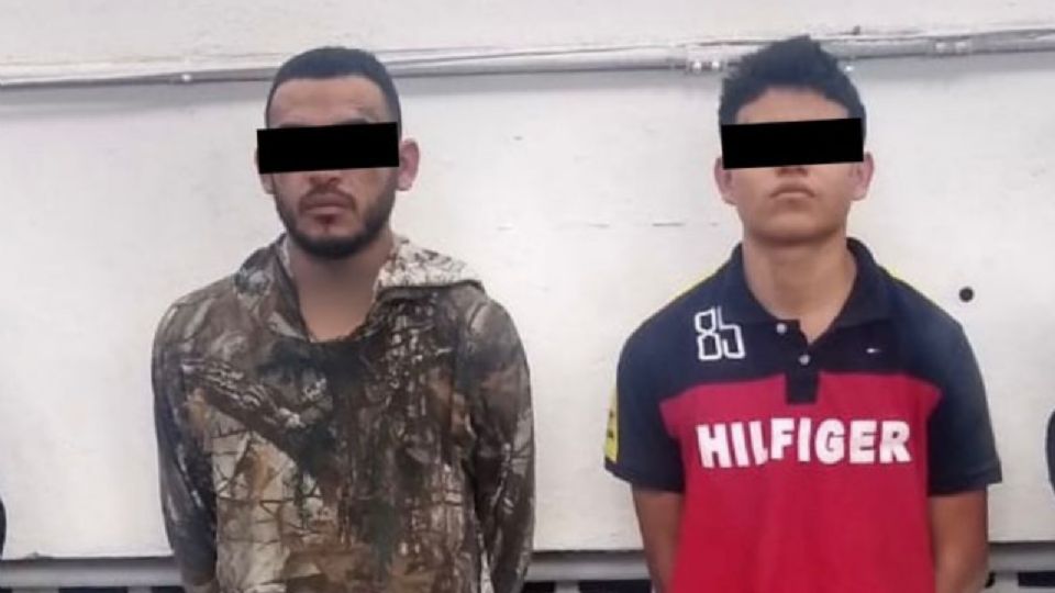 Los dos hombres detenidos en Juárez.