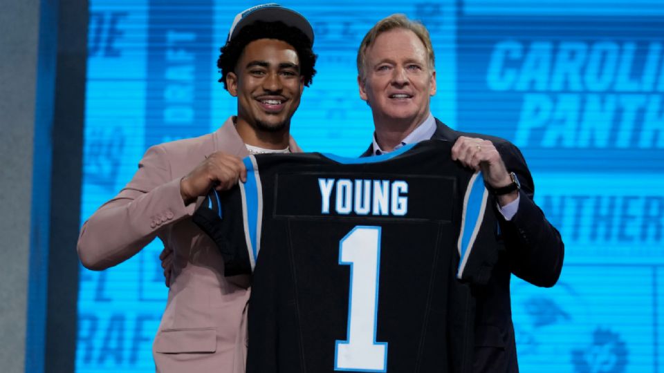 Bryce Young fue el primer seleccionado global del Draft 2023 de la NFL, por Carolina Panthers