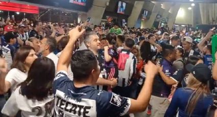 Fiesta Rayada: aficionados ‘arman’ baile en los pasillos del Estadio BBVA