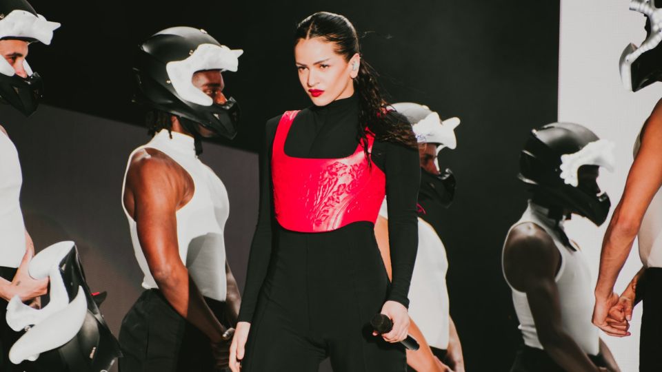 Rosalía durante su concierto en el Zócalo de la Ciudad de México.