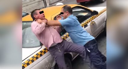 ¡Traen pasaje! Usuarios captan pelea entre taxista y chofer de la ruta 311