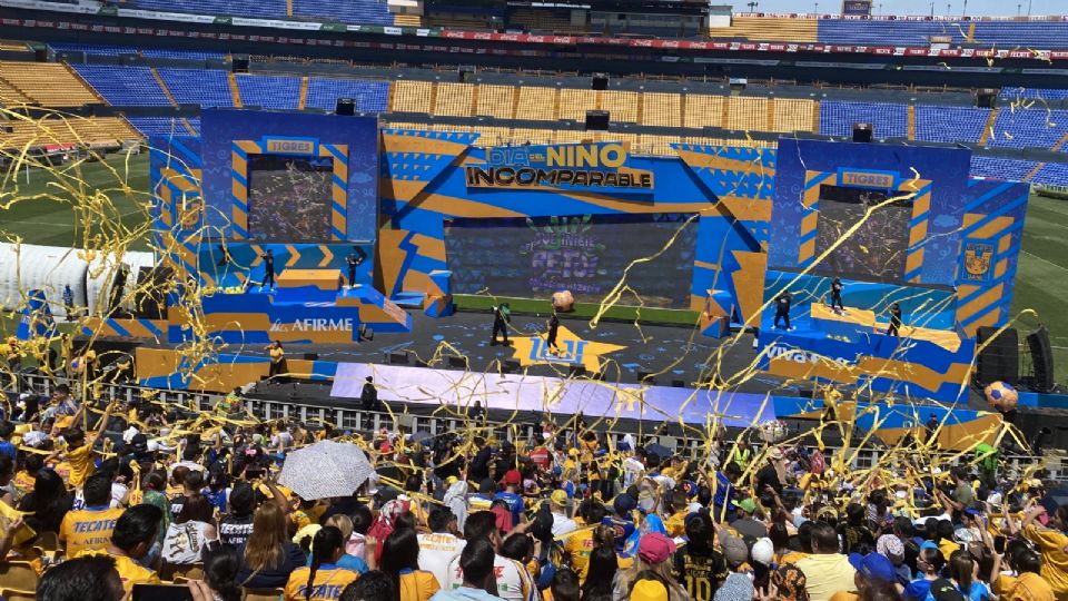 Tigres celebró el Día del Niño Incomparable en el Estadio Universitario en compañía de Fuerza Regia y Sultanes de Monterrey