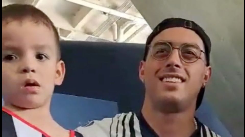 Rogelio Funes Mori en el Día Rayados Kids conoció a su homónimo regio, el pequeño Alejandro Funes Mori Antopia.