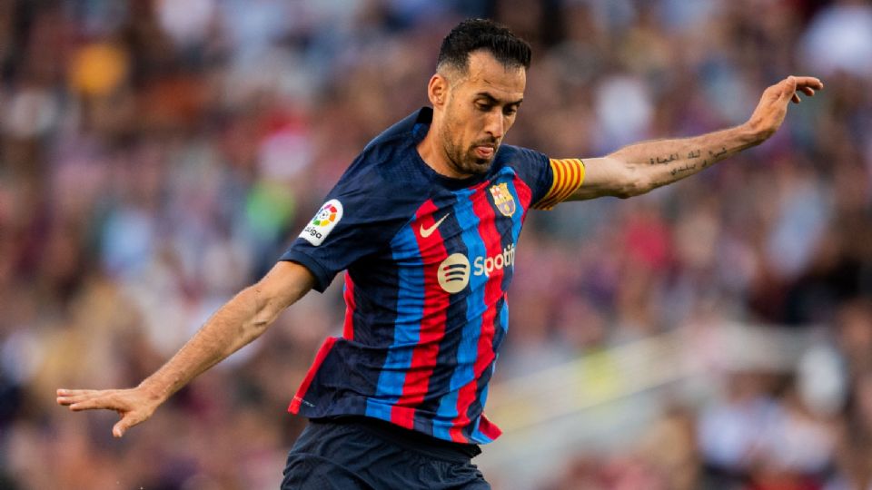 Sergio Busquets en un partido del Futbol Club Barcelona en la temporada 2022/2023