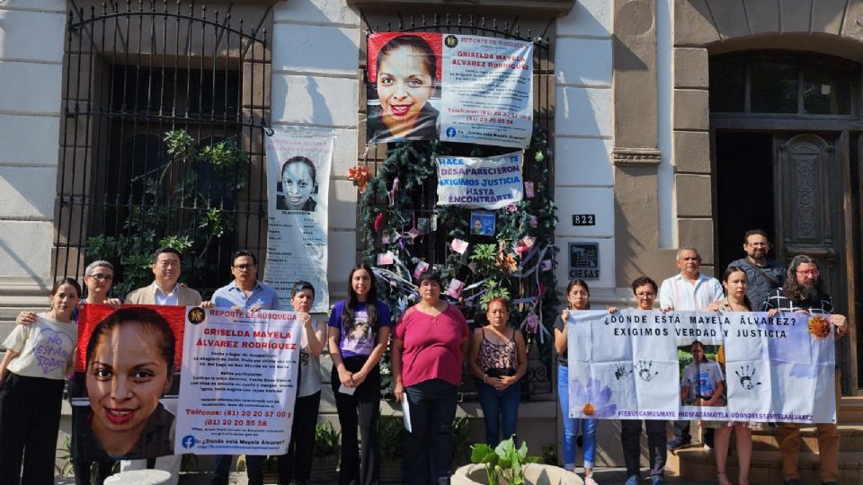 Familiares de Griselda Mayela Álvarez, desaparecida el 11 de agosto del 2020.