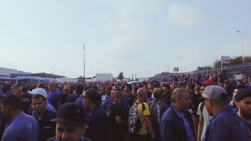 Trabajadores de Polaris en el municipio de Pesquería.