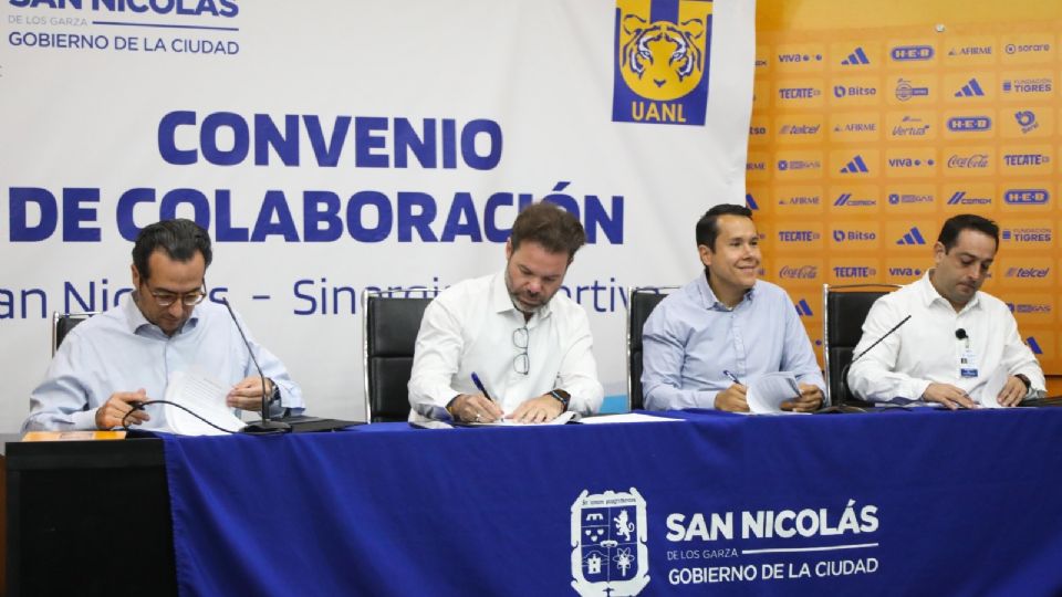 Tigres y Sinergia Deportiva firmaron el comodato con el municipio de San Nicolás, que cedió los terrenos de la Unidad Deportiva Oriente