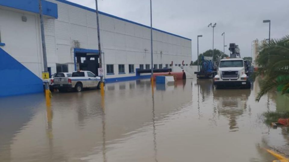 Inundación en las instalaciones.