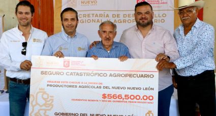 Nuevo León indemniza a agricultores afectados por heladas de 2022