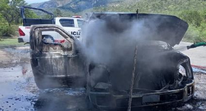 Se incendia camión que llevaba 5 millones de pesos en Galeana