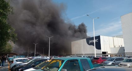 Se incendia la empresa Prolec en Apodaca