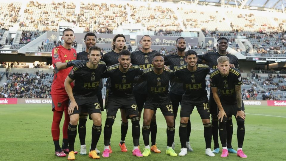 Jugadores de LAFC previo al partido de Semifinal de Vuelta por la Liga de Campeones Concacaf ante Philadelphia Union.