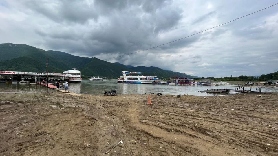 Presa La Boca ubicada en el municipio de Santiago, Nuevo León.