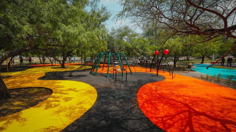 Parque Lago ubicado en la zona norponiente de Monterrey.