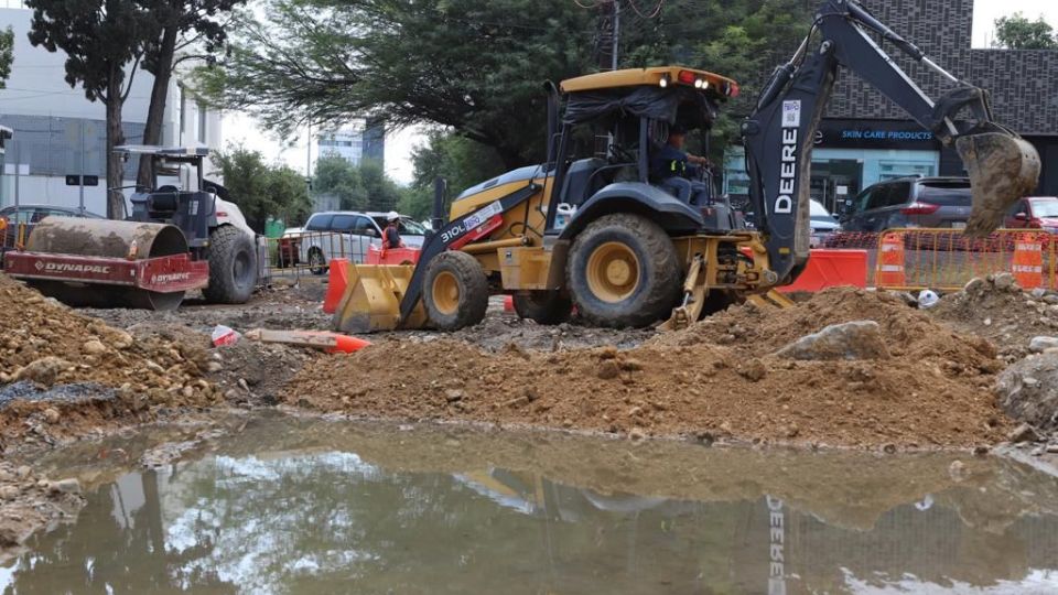 Obras de remodelación en Centrito Valle, en San Pedro.