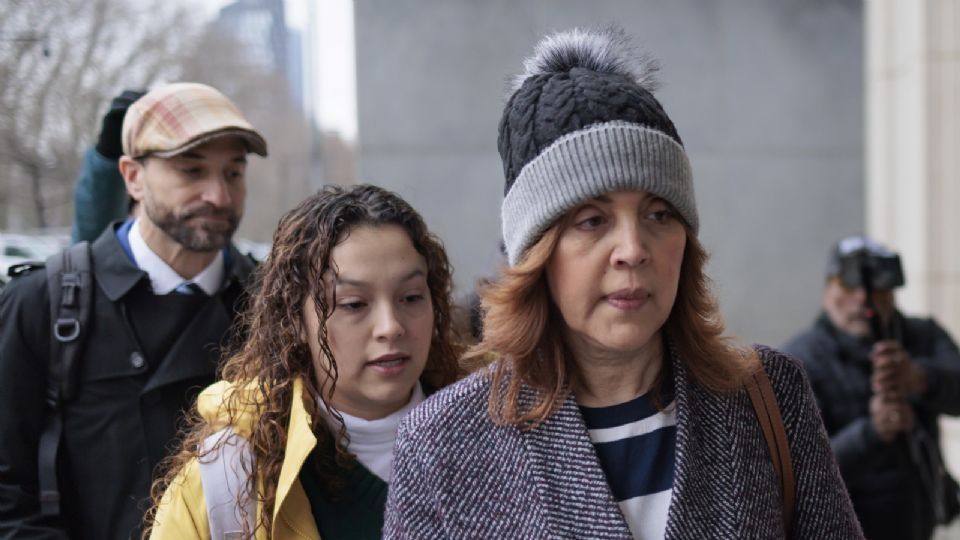 Linda Cristina Pereyra durante el juicio de su esposo Genaro García Luna.