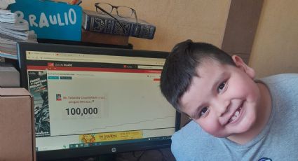 Niño que se hizo viral llega a los 100 mil suscriptores en su canal de YouTube