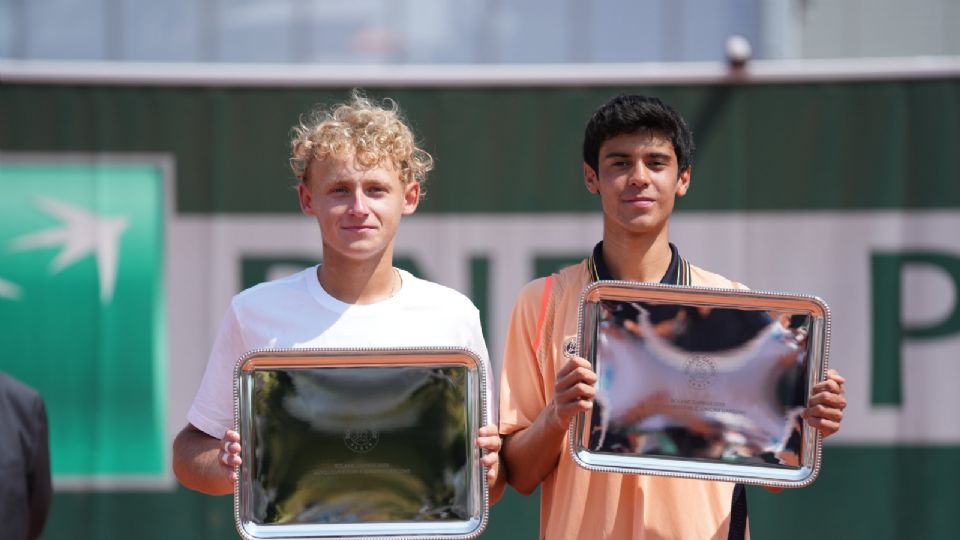 El tenista mexicano Rodrigo Pacheco se proclamó campeón de dobles júnior haciendo pareja con el ruso Yaroslav Demin en Roland Garros.