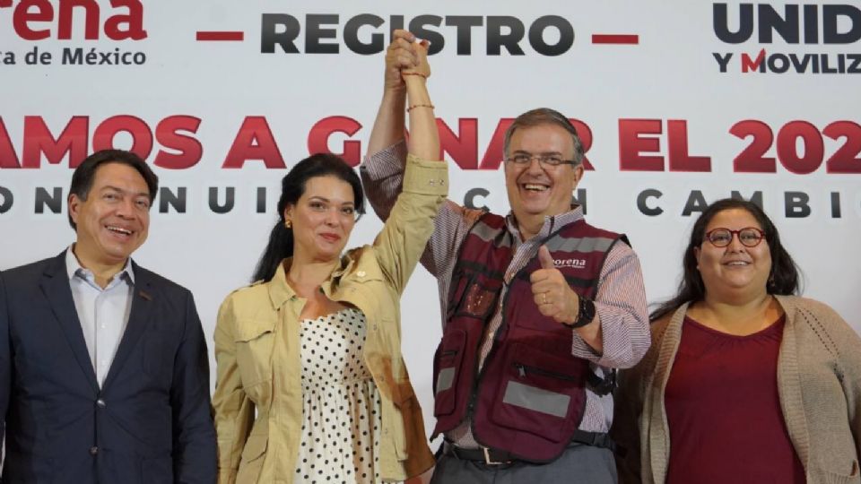 El aspirante a la presidencia de la república Marcelo Ebrard.