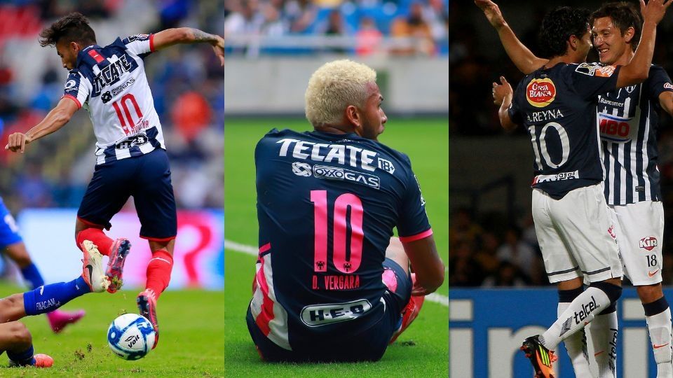 Jonathan Urretaviscaya, Duván Vergara y Ángel Reya son algunos de los jugadores que usaron el número 10 en la época reciente de Rayados