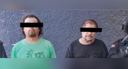 Fuerza Civil detiene a 2 hombres por posesión de droga y arma corta